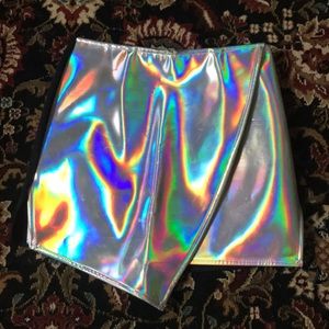 Unif Holographic Skirt